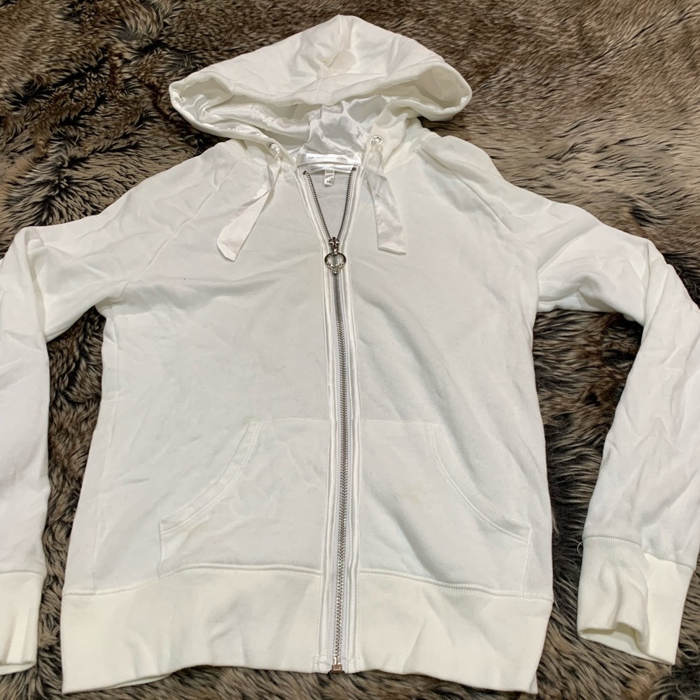 Victorias Secret I DO BRIDE White Hoodie Jacket RHINESTONE BLING RING Size S